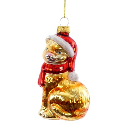 Украшение новогоднее "Кошечка", L6 W5 H10,5 см Украшение новогоднее "Кошечка", L6 W5 H10,5 см