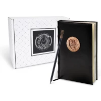 Набор канцелярский (ежедневник+карандаш) "Сова круглая" медный из экокожи