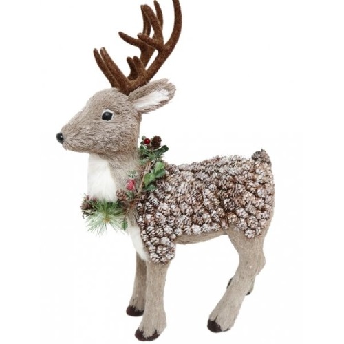 Фигурка декоративная "Олень", L32 W12 H50 см Фигурка декоративная "Олень", L32 W12 H50 см