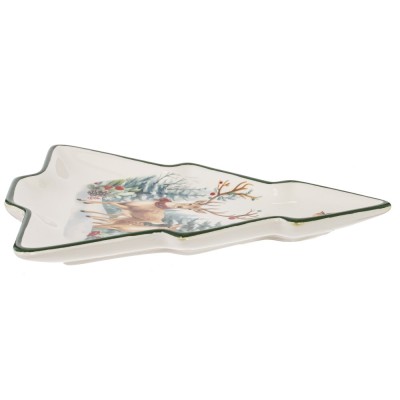 Блюдо сервировочное "Олени", L20 W23 H2 см