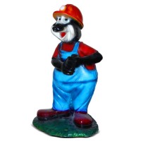 Декоративная садовая фигурка "Крот дачник"