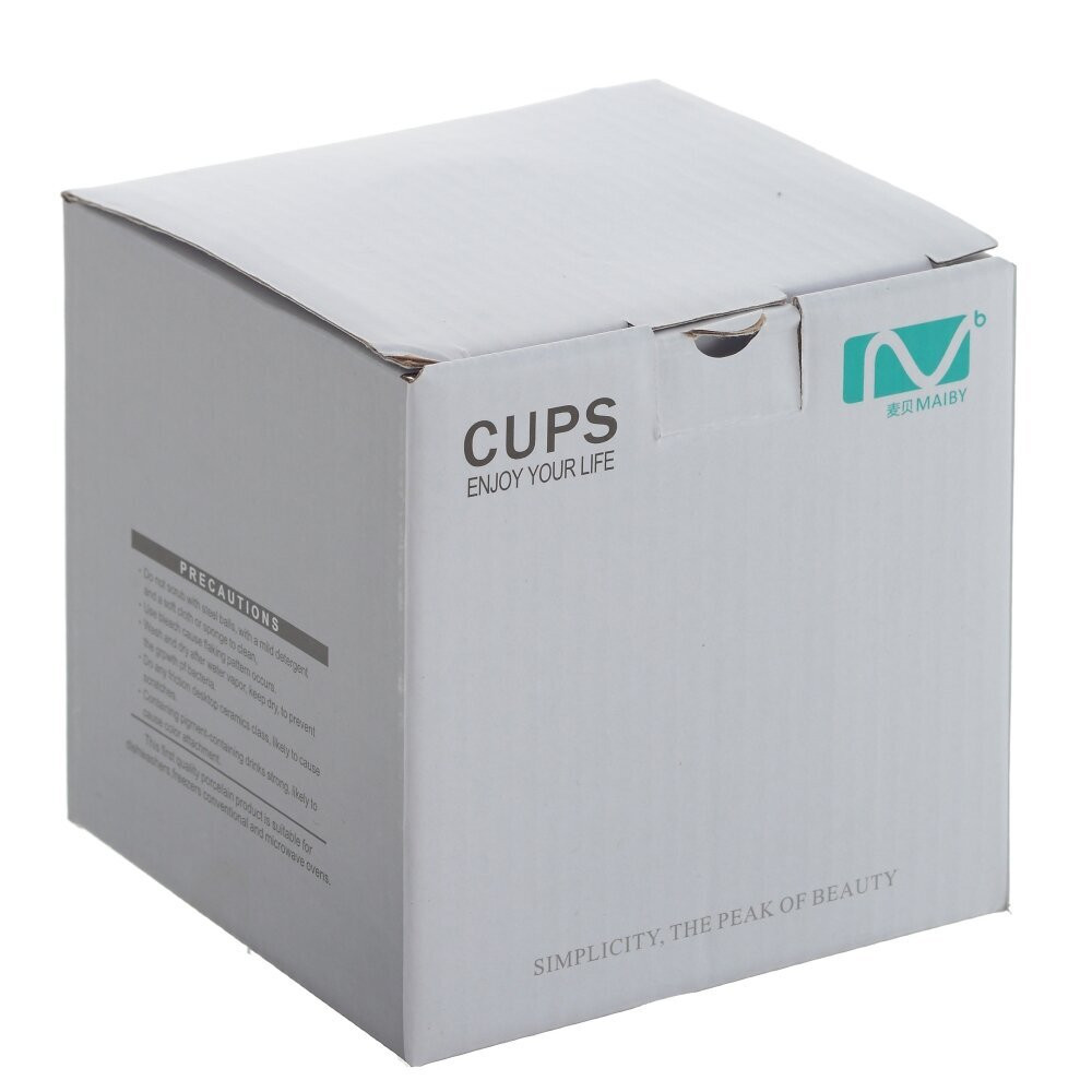Кружка с крышкой и ложкой, 470 мл, L11 W8,5 H13 см