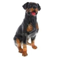 Декоративная садовая фигурка "Большой ротвейлер"           
