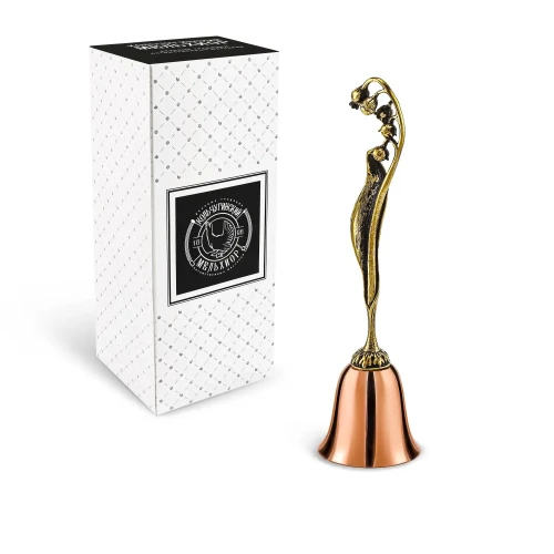 Колокольчик "Ландыш" медь-латунь с чернением