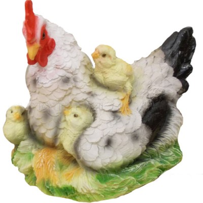 Декоративная садовая фигурка "Курица-наседка"
