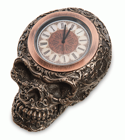 Статуэтка-часы "Череп"