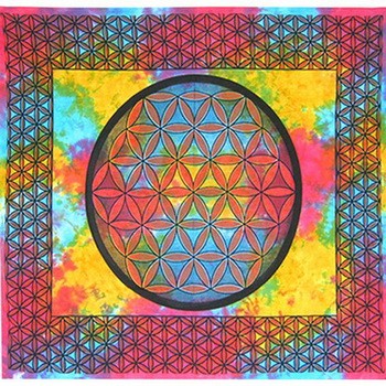 Этническое покрывало "Цветок Жизни"         