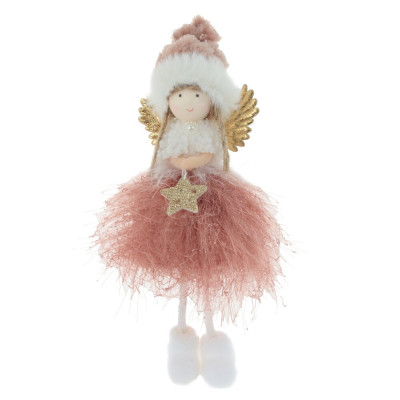 Изделие декоративное подвесное "Ангел", L7 W4 H18 см, 3в.