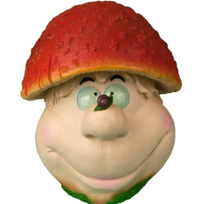 Декоративная садовая фигурка "Гриб с улиткой"