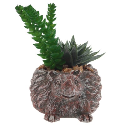 Цветочная композиция "Суккулент", L14 W12 H12 см,