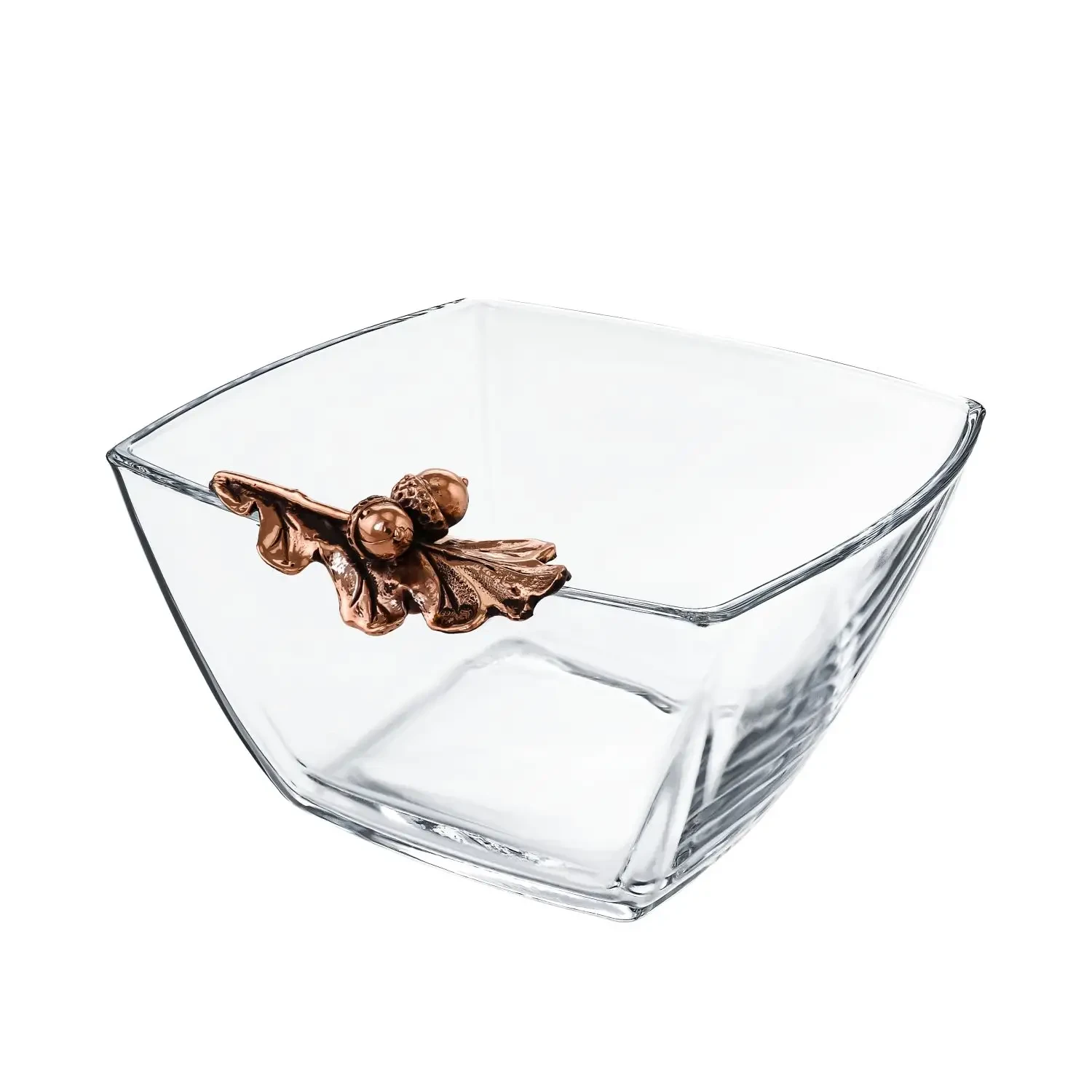 Чаша для орехов "Желудь" медная с чернением