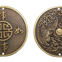 Декоративная монета "Денежный талисман" 5 шт.          