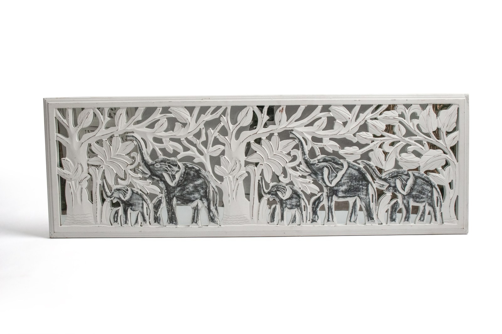 Зеркало резное, дерево манго и МДФ, 121×40 см