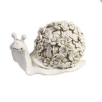 Декоративная садовая фигурка "Цветочная улиточка"              