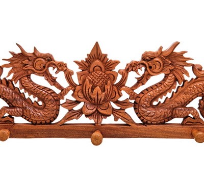 Настенное панно - вешалка "Восточные драконы" 