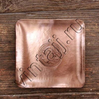 Тарелка декоративная "Музыкант-гусляр"