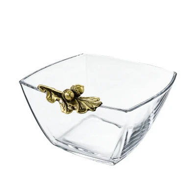 Чаша для орехов "Желудь" латунная с чернением