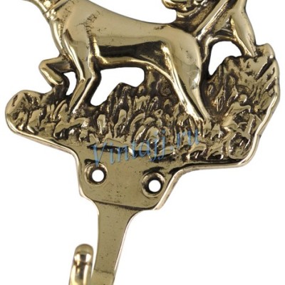 Латунный крючок для одежды "Собаки"