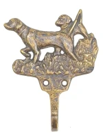 Латунный крючок для одежды "Собаки"