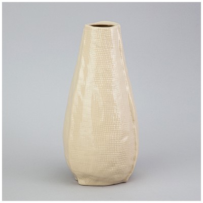 Ваза 13*13*25см Цвет: Бежевый