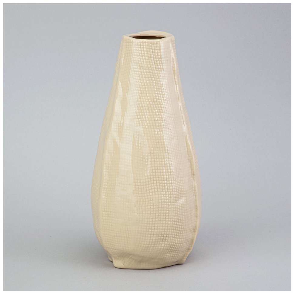 Ваза 13*13*25см Цвет: Бежевый Ваза 13*13*25см Цвет: Бежевый