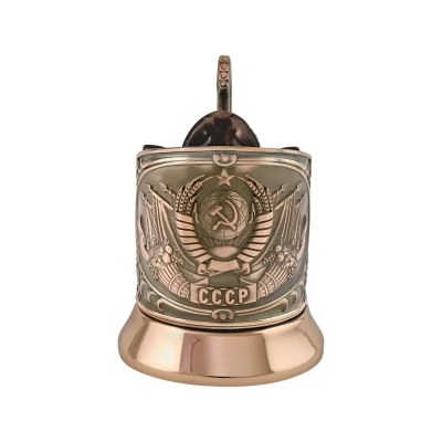 Подстаканник медный "Герб СССР (новая пластина)"