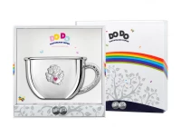 Бульонница детская "Ангел" с розовой с эмалью