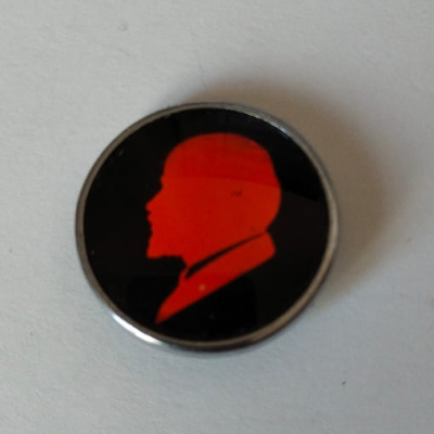 Значок СССР Ленин, траурный. 