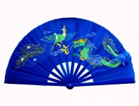 Китайский веер "Птица феникс и дракон" (2 шт)