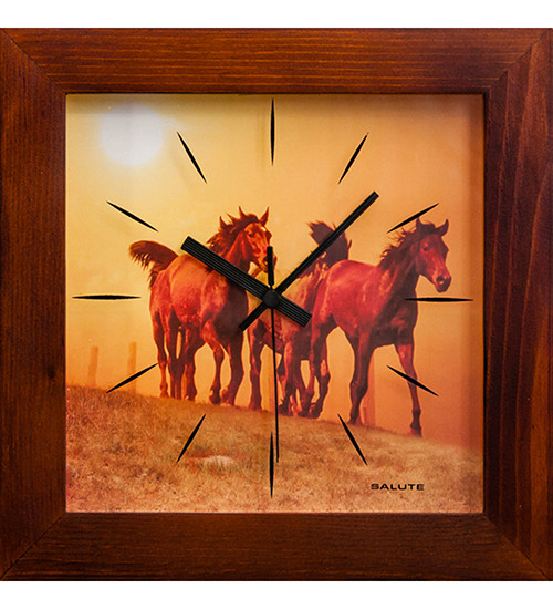 SLT-186 Часы настенные "МУСТАНГИ"