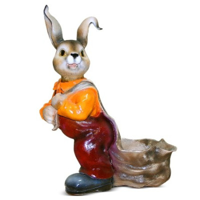 Садовое кашпо "Зайчик-попрыгайчик"   