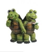 Декоративная садовая фигурка "Две черепашки"                