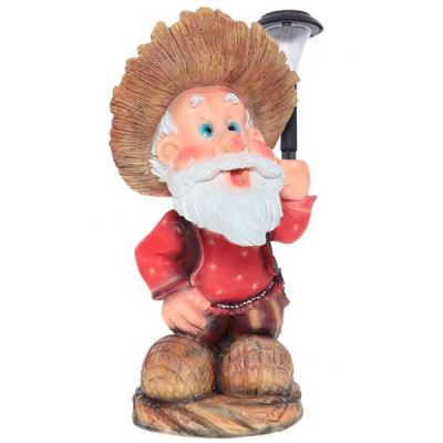 Декоративная садовая фигурка "Лесовик с фонарем"