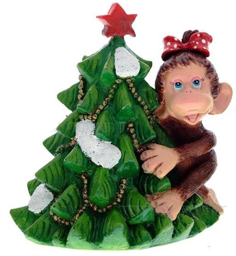 Копилка "Мартышка с елочкой" Копилка "Мартышка с елочкой"