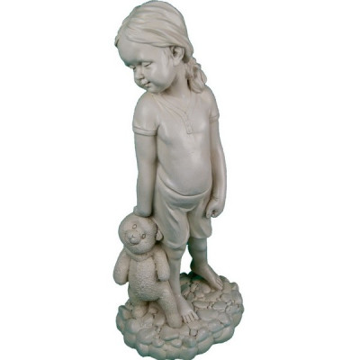 Декоративная скульптура "Девочка с мишкой"