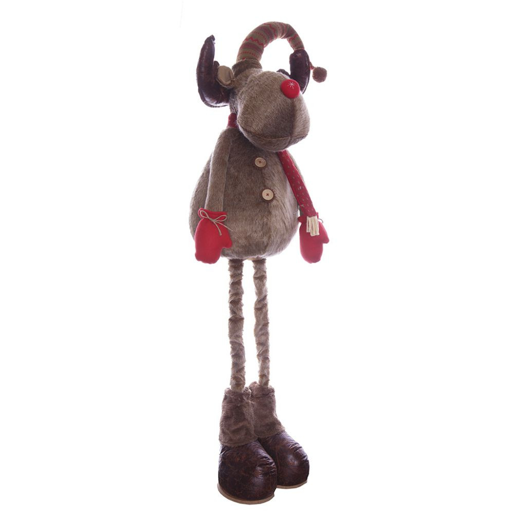 Игрушка набивная "Лось" (телескопич.), L42 W32 H155 см
