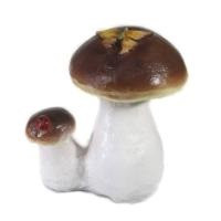 Декоративная садовая фигурка "Гриб двойной с бабочкой"   