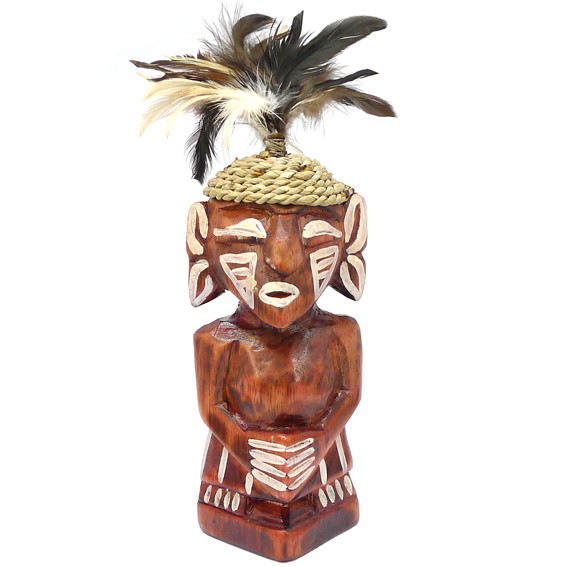 Абориген статуэтка 25х6см, дерево