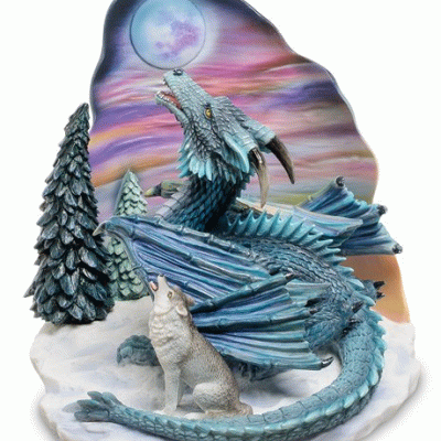 Статуэтка "Дракон и волк"