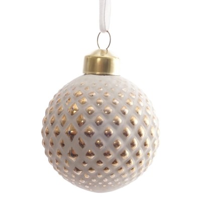 Украшение новогоднее "Шар", L6 W6 H8 см, 4в.