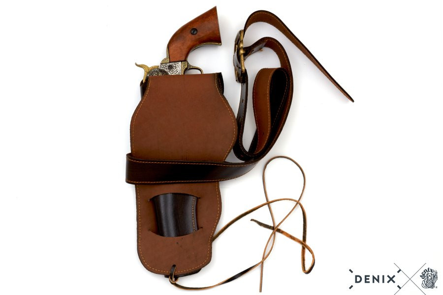 Патронташ ковбойский с 1 кабурой