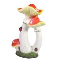 Декоративная садовая фигурка "Гриб из сказки тройной"