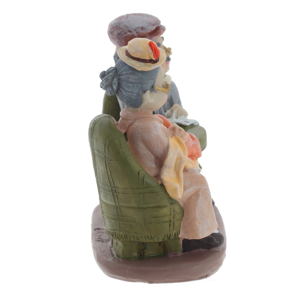 Фигурка декоративная "Бабушка с дедушкой", L15 W8 H14 см