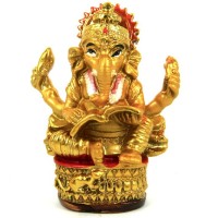 Декоративная статуэтка "Ганеша на троне"
