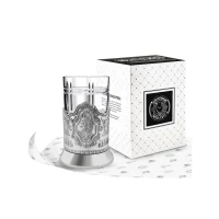 Набор для чая посеребренный "Космос"