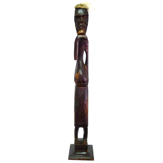 Абориген статуэтка 34х7см, дерево албезия