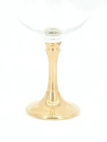 Бокал для вина на латунной ножке