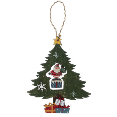 Изделие декоративное подвесное "Ёлочка",L19 W2 H23 см, 2в.