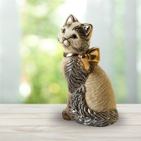 Статуэтка Кошка с лентой