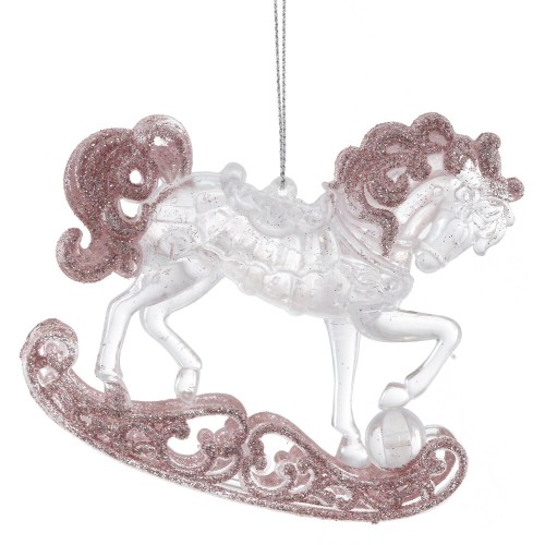Украшение новогоднее "Лошадка", L10,5 W3 H9 см Украшение новогоднее "Лошадка", L10,5 W3 H9 см